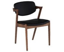 Online Designer Combined Living/Dining Black wooden dining chair