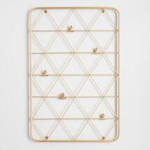 Online Designer Bedroom  Gold Wire Photo Clip Wall Panel