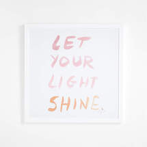 Online Designer Bedroom Let Your Light Shine Framed Wall Art by Leanne Ford Print
