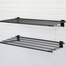 Online Designer Home/Small Office Metal Bracket Shelf 2pk - Black