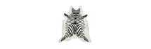 Online Designer Living Room Saddlemans Zebra Animal Print Cowhide Black/Off White Area Rug