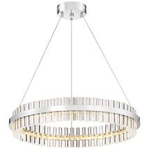 Online Designer Bedroom Carlyle 23 3/4" Wide Chrome and Crystal LED Pendant Light - Style