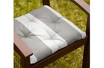 Online Designer Patio Striped Dining Chair Cushion