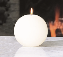 Online Designer Bathroom Ball Candle-Unscented