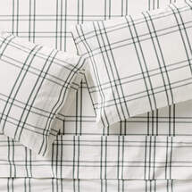 Online Designer Bedroom Stax Green 100% Organic Cotton Kids Queen Sheet Set