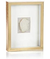 Online Designer Bathroom Zodax Muzo Gold Crystal Wall Decor, 12 x 16 Wall & Tabletop Frame, 12" x 16"