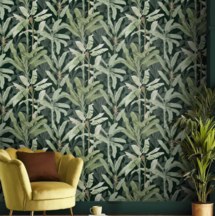 Online Designer Bathroom Borneo Emerald Wallpaper