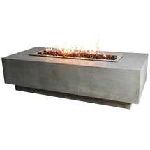 Online Designer Patio Granville Concrete Propane Gas Fire Pit Table