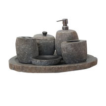 Online Designer Bathroom Bathroom accessories - a set of BIG stone containers
