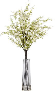 Online Designer Living Room Cherry Blossoms with Vase Silk Floral Arrangements