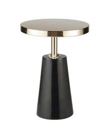 Online Designer Living Room Madison Park Venice Black/Gold Accent Table