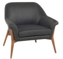Online Designer Combined Living/Dining Classic Dark Grey Arm Chair