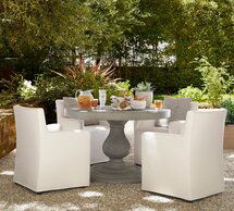 Online Designer Bedroom Jake Slipcovered Outdoor Dining Armchair