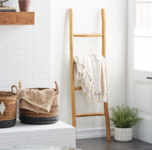 Online Designer Bathroom Teak Wood Handmade 4 Rack Ladder 18" x 2" x 59"