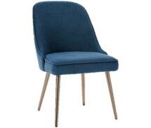 Online Designer Combined Living/Dining Mid-Century Upholstered Dining Chair - Metal Legs