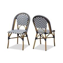 Online Designer Other Minnelli Outdoor Stacking Dining Side Chair (Set of 2)