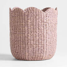 Online Designer Bedroom Bloom Lilac Woven Large Floor Storage Bin