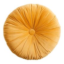 Online Designer Business/Office Round Tufted Velvet Throw Pillow
