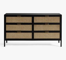 Online Designer Bedroom Neve Cane 6-Drawer Dresser