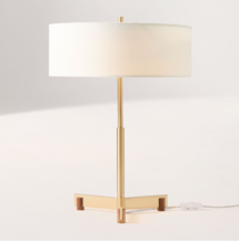 Online Designer Living Room Hennings Fabric Table Lamp (20")
