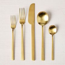 Online Designer Living Room Smith Stainless Steel Flatware - Gold