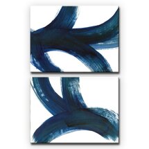 Online Designer Bedroom On the Move I/II' - 2 Piece Wrapped Canvas Painting Print Set