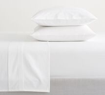 Online Designer Bedroom 500-Thread-Count Sateen Sheet Set, Full, White
