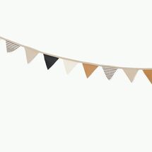 Online Designer Nursery Gathre Stone Stripe Flag Bunting