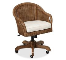 Online Designer Bedroom Wingate Rattan Swivel Desk Chair