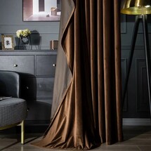 Online Designer Living Room Luxurious Soft Sheen Velvet Drapes for Living Room & Bedroom