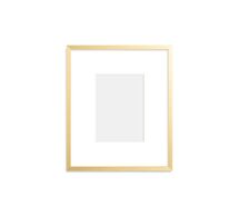 Online Designer Living Room Metal Gallery Frame with 3" Mat  (Wooden Shelves Decor)