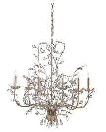 Online Designer Bedroom Currey & Company Crystal Bud 6 - Light Chandelier