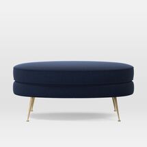 Online Designer Living Room Pietro Mid-Century Oval Ottoman