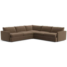 Online Designer Living Room Lounge Deep 3-Piece L-Shaped Sectional Sofa