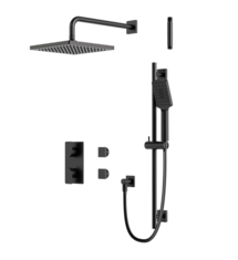 Online Designer Bedroom Square Thermostatic Shower Trim Kit 2-way Shared