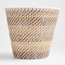 Online Designer Other Sedona White Tapered Waste Basket/Trash Can
