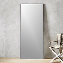 Online Designer Bedroom Infinity Black Floor Mirror 32"x76"