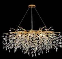 Online Designer Bedroom Jeaniece 11 - Light Crystal Dimmable Kitchen Island Square / Rectangle Chandelier