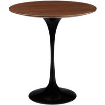 Online Designer Combined Living/Dining 20" Wood Side Table in Black