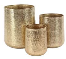 Online Designer Patio Modern Round 3-Piece Pot Planter Set