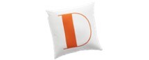 Online Designer Combined Living/Dining Alphabet Letter Throw Pillow