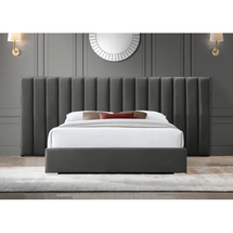 Online Designer Bedroom Haymon Velvet Bed