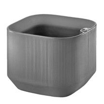 Online Designer Patio Mod Low TruDrop Square Plant Pots-Ash