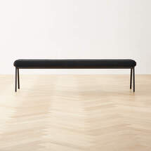 Online Designer Combined Living/Dining BAJA BLACK BOUCLE BENCH