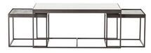Online Designer Combined Living/Dining Nash Industrial Loft White Marble Iron Nesting Coffee Table
