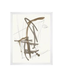 Online Designer Living Room Flight Patterns IV w/ Modern Float Matte White (1 3/8") Frame