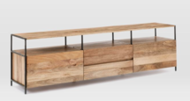 Online Designer Combined Living/Dining Industrial Storage Media Console (80"–96")
