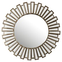 Online Designer Bedroom Bertrand Sunburst Resin Accent Wall Mirror