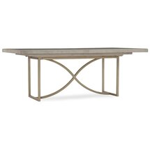 Online Designer Living Room Elixir Rectangular Extendable Dining Table with Leaf