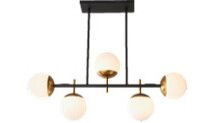 Online Designer Combined Living/Dining HARMONY GLOBES ISLAND CHANDELIER